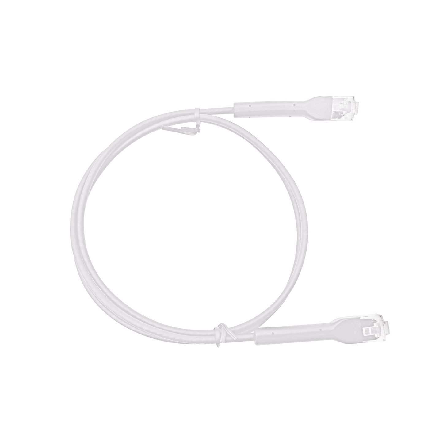 LP-PSLIM-10WH - Mini Patch Cord Cat6 Ultra Slim 10 Metros (32.81 Pies) Blanco ? Ahorra Espacio sin Organizadores, con Bota Flexible