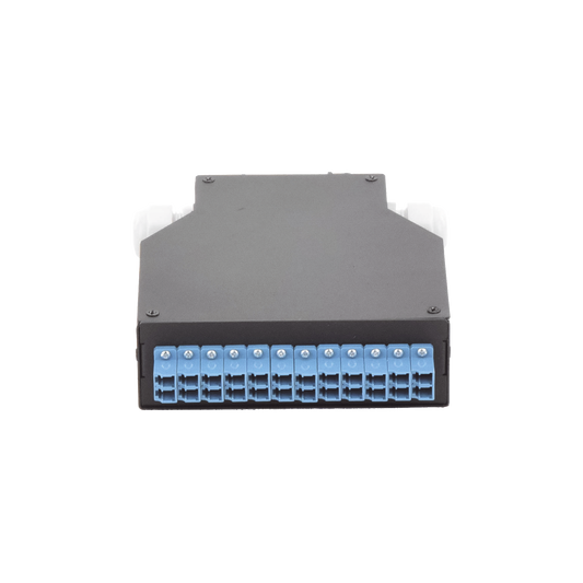 LP-RDLCUSM - Distribuidor de Fibra �ptica Para Riel Din, 12 Acopladores LC/UPC Duplex Monomodo con Charola de Empalme