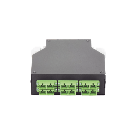 LP-RDSCASM - Distribuidor de Fibra �ptica para Riel Din, 6 Acopladores SC/APC Duplex Monomodo con Charola de Empalme