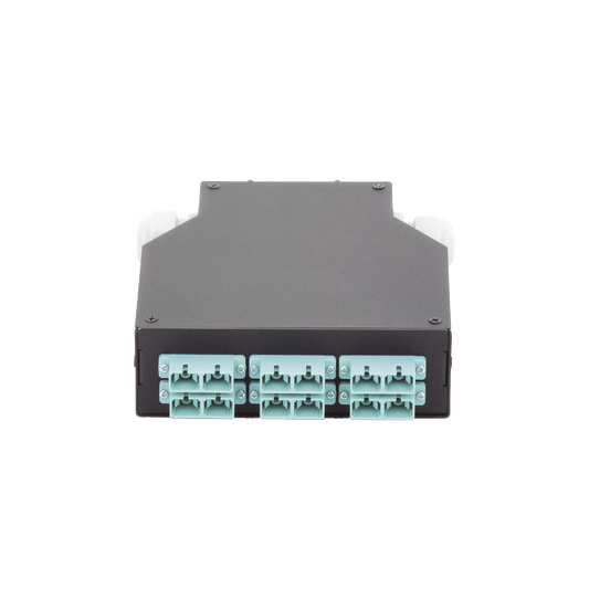 LP-RDSCUMM - Distribuidor de Fibra �ptica para Riel Din, 6 Acopladores SC/UPC Multimodo con Charola de Empalme