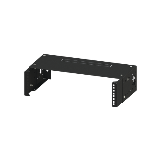 LP-REP-1202.5 Rack Abierto de montaje en Pared, de 19in,  Profundidad Ajustable (8 a 12) de 2.5  Unidades de rack, con Capacidad de Crecimiento.