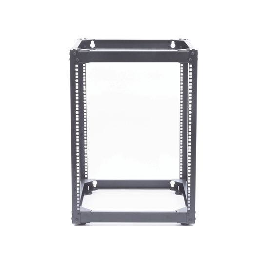 LP-RPP-1914 Rack Abierto de 4 Postes Instalación Pared o Piso de 14 Unidades, Ideal para Equipo de Audio!