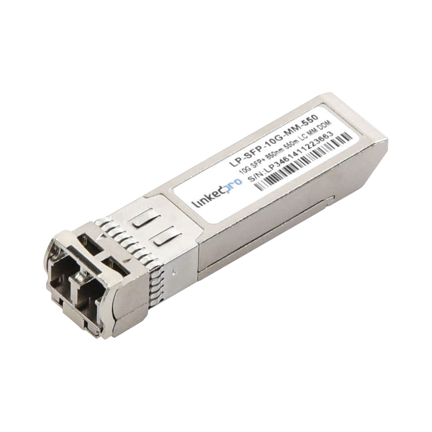 LP-SFP-10G-MM-550 - Transceptor Óptico SFP+ (Mini-Gbic) / Multimodo 850 nm / 10 Gbps / 10GBASE-SR / Conectores LC/UPC Dúplex / DDM / Hasta 550 m
