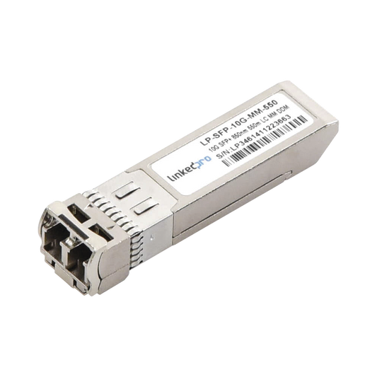 LP-SFP-10G-MM-550 - Transceptor Óptico SFP+ (Mini-Gbic) / Multimodo 850 nm / 10 Gbps / 10GBASE-SR / Conectores LC/UPC Dúplex / DDM / Hasta 550 m