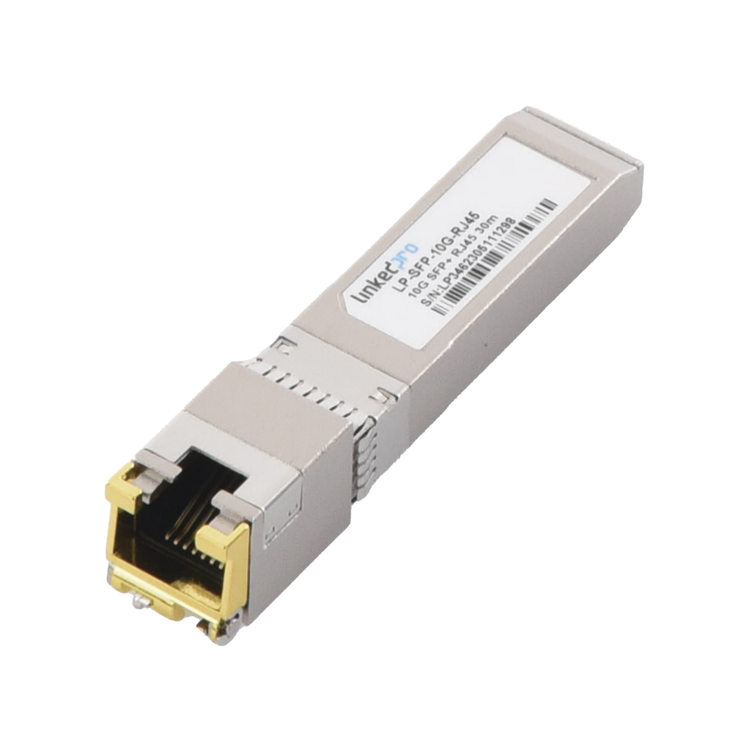 LP-SFP-10G-RJ45 - Transceptor Óptico SFP+ a RJ45 /10 Gbps / Conector RJ45 / 10GBASE-T / Distancia de hasta 30 m.