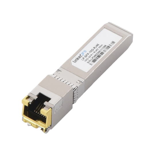 LP-SFP-10G-RJ45 - Transceptor Óptico SFP+ a RJ45 /10 Gbps / Conector RJ45 / 10GBASE-T / Distancia de hasta 30 m.