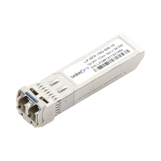 LP-SFP-10G-SM-10 - Transceptor Óptico SFP+ (Mini-Gbic) / Monomodo 1310 nm / 10 Gbps / 10GBASE-LR / Conectores LC/UPC Dúplex / DDM / Hasta 10 km