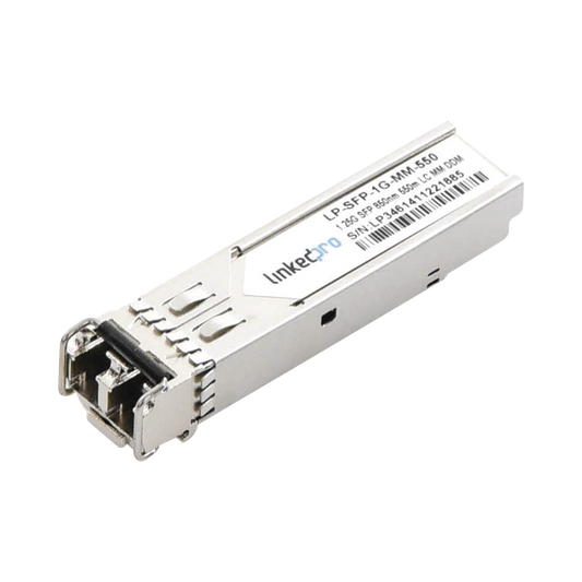 LP-SFP-1G-MM-550 - Transceptor Óptico SFP (Mini-Gbic) / Multimodo 850 nm / 1.25 Gbps / 1000BASE-SX / Conectores LC/UPC Dúplex / DDM / Hasta 550 m