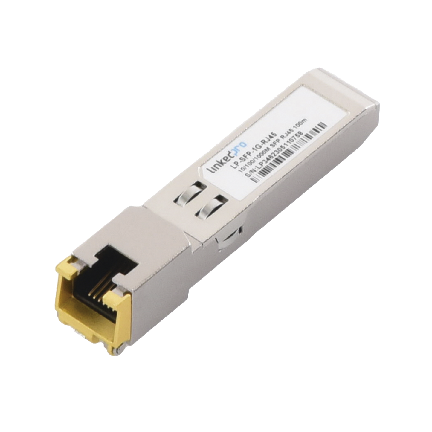 LP-SFP-1G-RJ45 - Transceptor Óptico SFP a RJ45 / Auto negociación 10/100/1000 Mbps / Conector RJ45 / 1000BASE-T / Distancia de hasta 100 m.