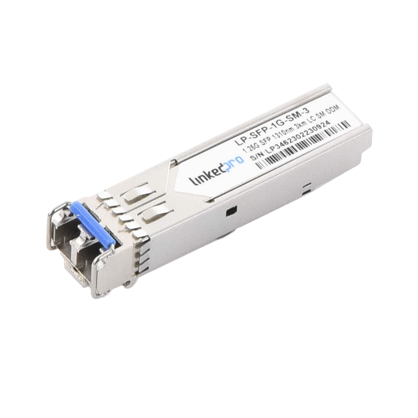 LP-SFP-1G-SM-3 - Transceptor Óptico SFP (Mini-Gbic) / Monomodo 1310 nm / 1.25 Gbps / 1000BASE / Conectores LC/UPC Dúplex / DDM / Hasta 3 km