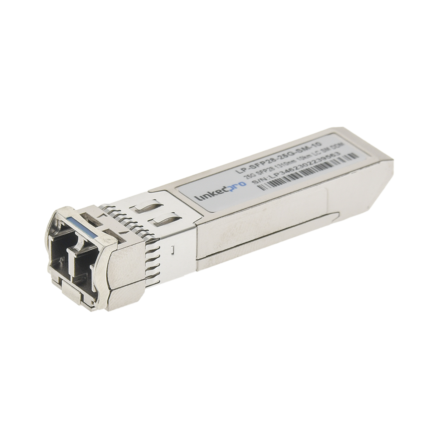 LP-SFP28-25G-SM-10 - Transceptor Óptico SFP28 (Mini-Gbic) / Monomodo 1310 nm / 25 Gbps / 25GBASE-LR / Conectores LC/UPC Dúplex / DDM / Hasta 10 km
