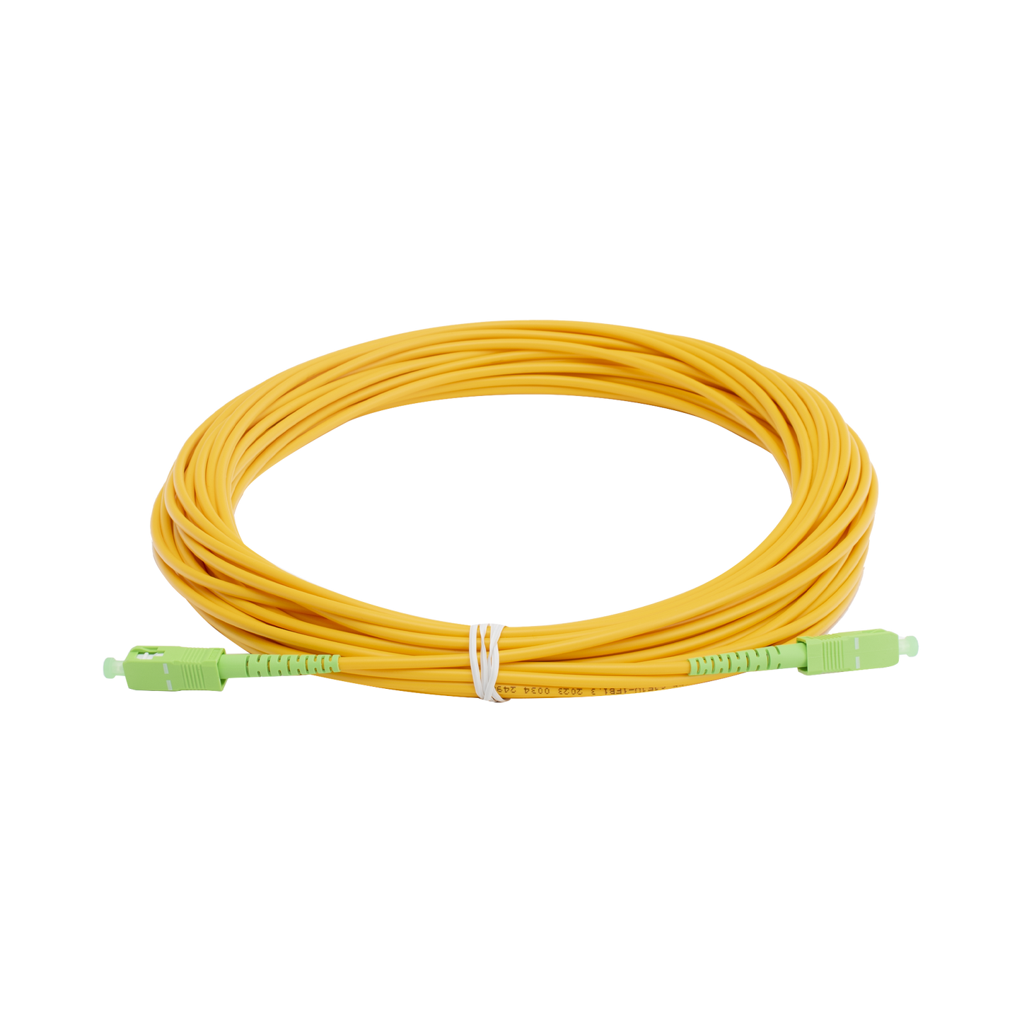 LPSM3SCASCAS15 - Jumper de Fibra �ptica Monomodo SC/APC - SC/APC Simplex, Color Amarillo, 15 Metros (49.21 Pies)