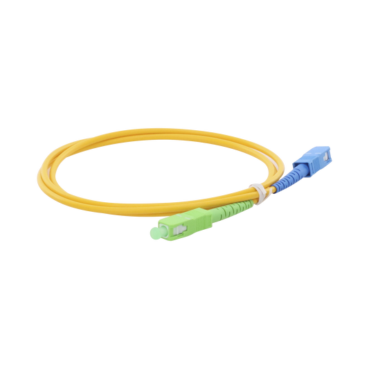 LPSM3SCASCUS1 - Jumper de Fibra �ptica Monomodo SC/APC-SC/UPC Simplex de 1 Metro (3.28 Pies), 3mm