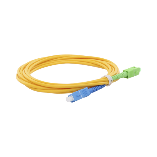 LPSM3SCUSCAS3 - Jumper de Fibra �ptica Monomodo SC/UPC-SC/APC Simplex, Color Amarillo, 3 Metros (9.84 Pies), 3 mm