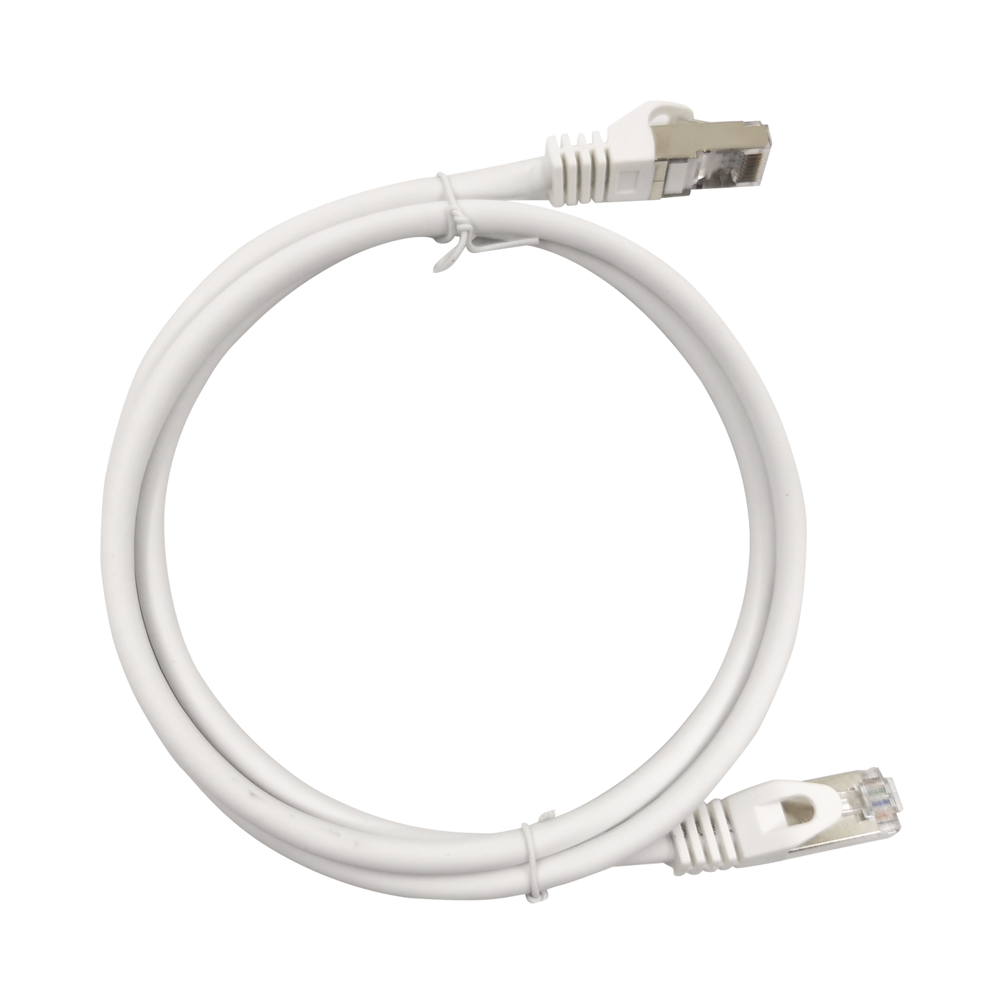 LP-STP-6A-200WH - Patch Cord Cat6A 10G Blindado 2 Metros (6.56 Pies) Blanco