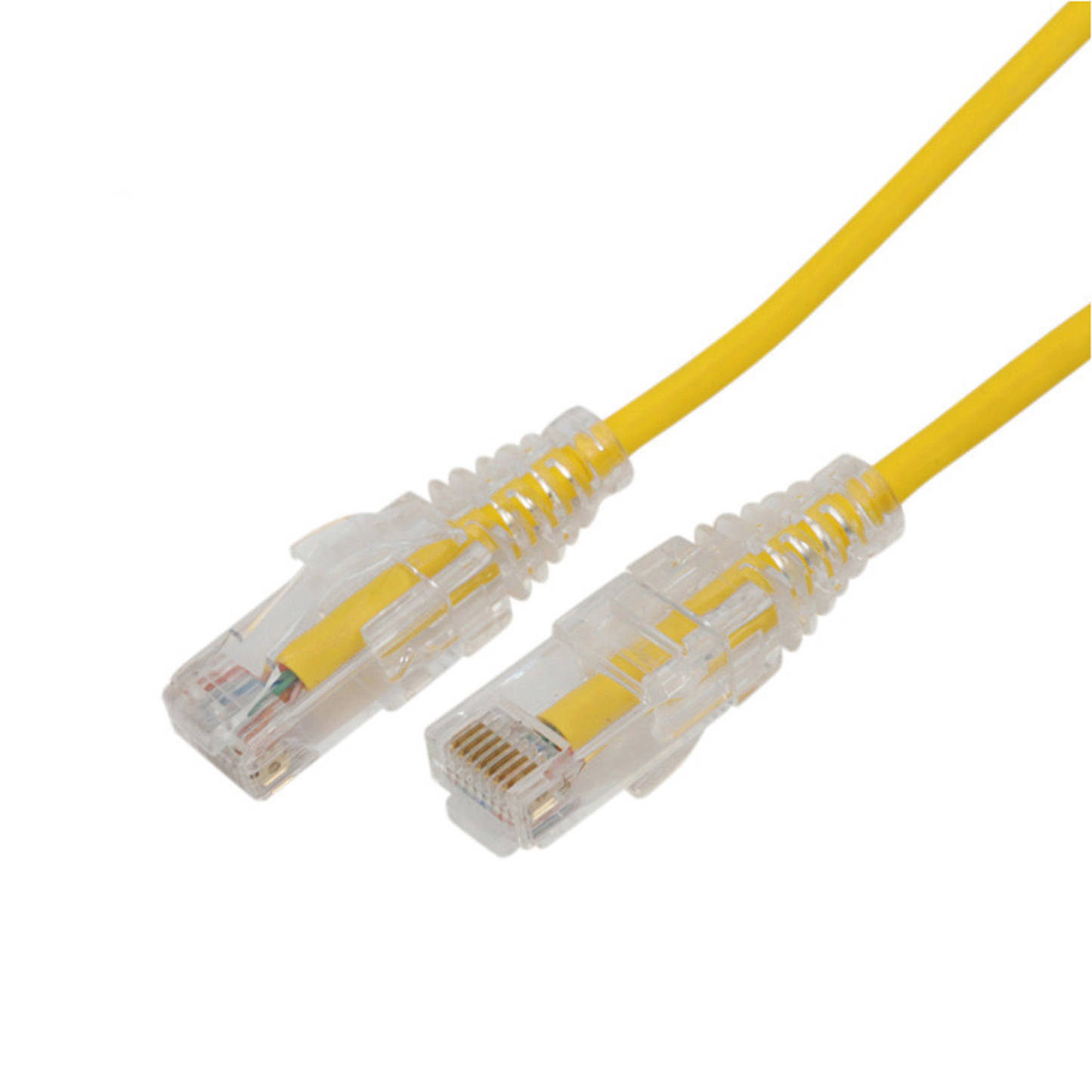 LP-UT6A-500-YE28 - Cable de Parcheo Slim UTP Cat6A - 5 Metros (16.40 Pies) Amarillo, Di�metro Reducido (28 AWG)