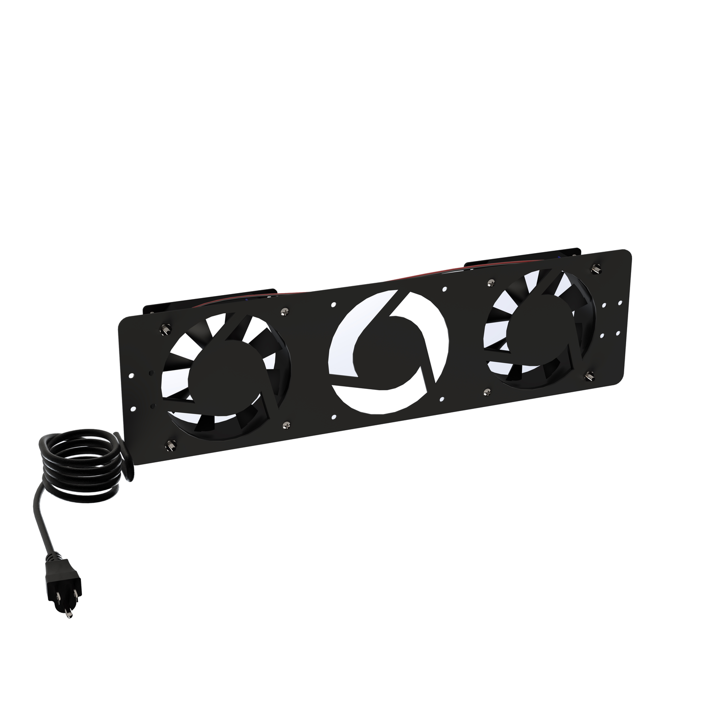 LPVENT02BASIC - Kit de 2 Ventiladores 110 Vca (12 x 12 cm) con Clavija para Gabinete de Piso