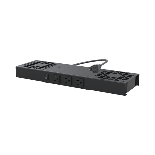 LP-VENT-02V2 Kit de 2 Ventiladores (12 x 12 cm) con 3 Tomas de Corriente 110 Vca/50 Hz con Clavija