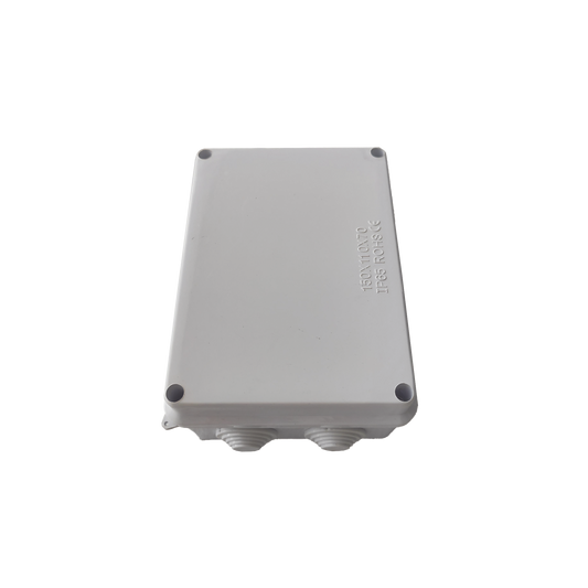 LP-WBX-150 Caja de Conexiones Impermeable IP65, 10 Entradas, Dimensiones 150 x 110 x 70 mm, para Instalaciones Industriales, Comerciales y Residenciales, Incluye Tornillería para su Instalación