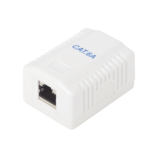 LP-WP-40-C6A - Caja de Pared con 1 Puerto, Incluye 1 Jack STP Cat6A