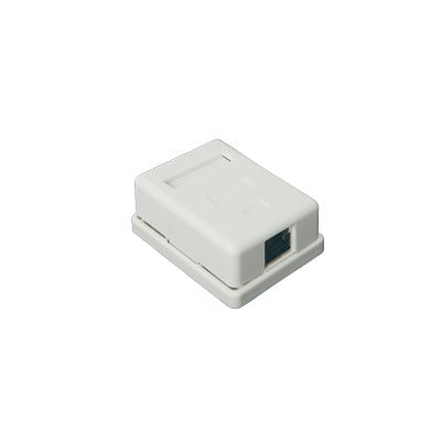 LP-WP-6036 - Caja de Pared con 1 Puerto Keystone, Incluye Jack STP Cat5e