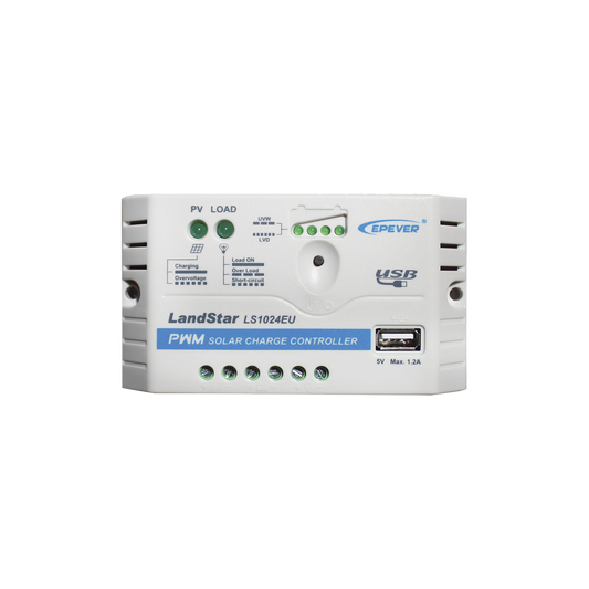 LS-1024-EU - Controlador Solar PWM 12/24 V 10 A, Salida USB