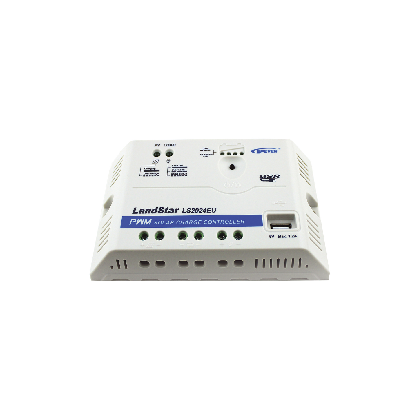 LS-2024-EU - Controlador Solar PWM 12/24 V 20 A, Salida USB