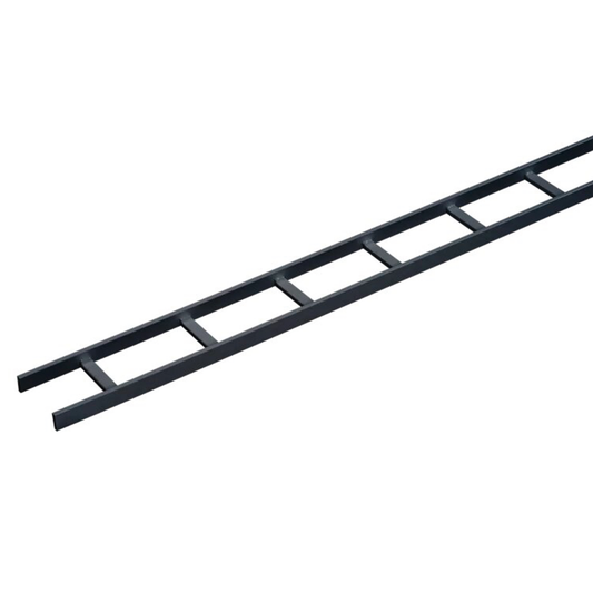 LSS12BLK - Charola Tipo Escalerilla de Secciones Rectas, 12 in (305 mm) de Ancho, Travesaños a Intervalos de 9 in (229 mm), Tramo de 10 ft (3.05 m), de Acero, Color Negro