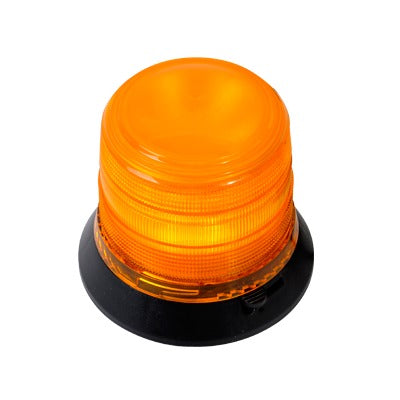 X905-A - Burbuja Brillante de 6 LEDs, Color Ámbar con Montaje Magnético