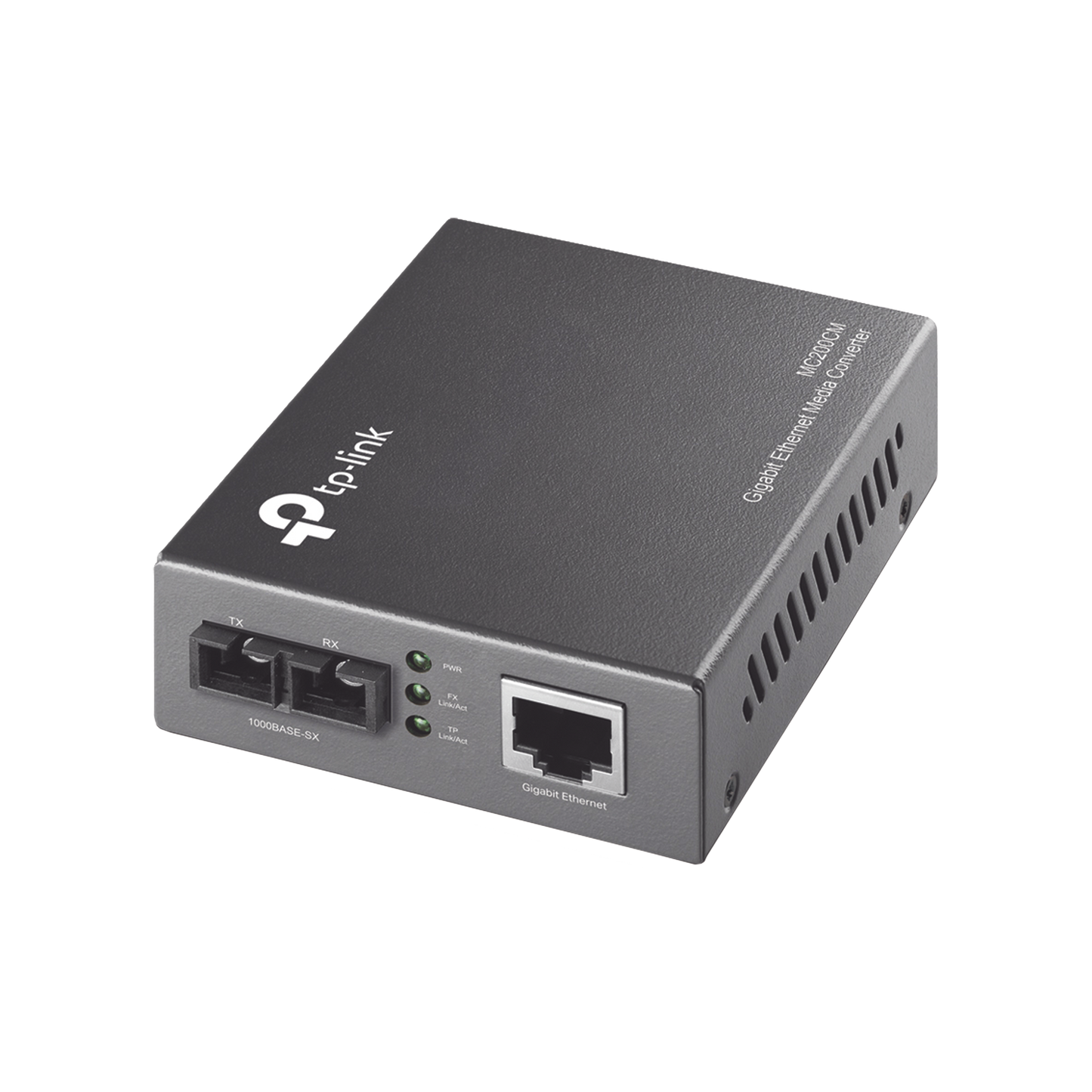 MC200CM Convertidor Fibra Óptica Multimodo /  1 Puerto RJ45 10/100/1000 Mbps / Puerto Fibra Óptica SC 1000 Mbps / Hasta 550 metros / Plug and Play