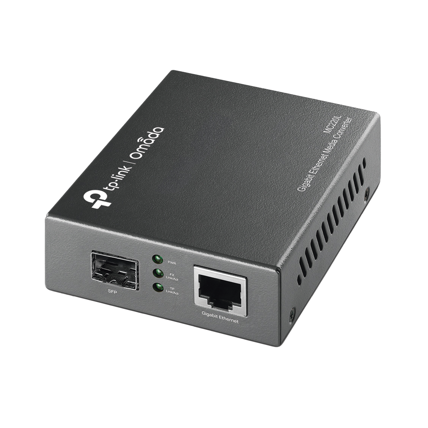 MC220L Convertidor Fibra Óptica Monomodo o Multimodo / 1 Puerto SFP 1000 Mbps / 1 Puerto RJ45 10/100/1000 Mbps / Plug and Play
