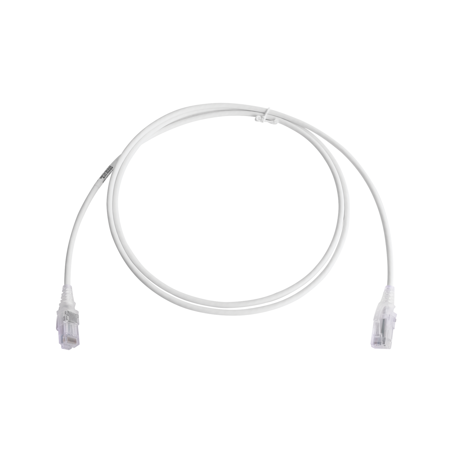 MC6-05-02-28B - Patch Cord MC6 Modular Cat6 UTP, CM/LS0H, 1.52 Metros (5 Pies), Color Blanco, Di�metro Reducido (28AWG), Versi�n Bulk (Sin Empaque Individual)
