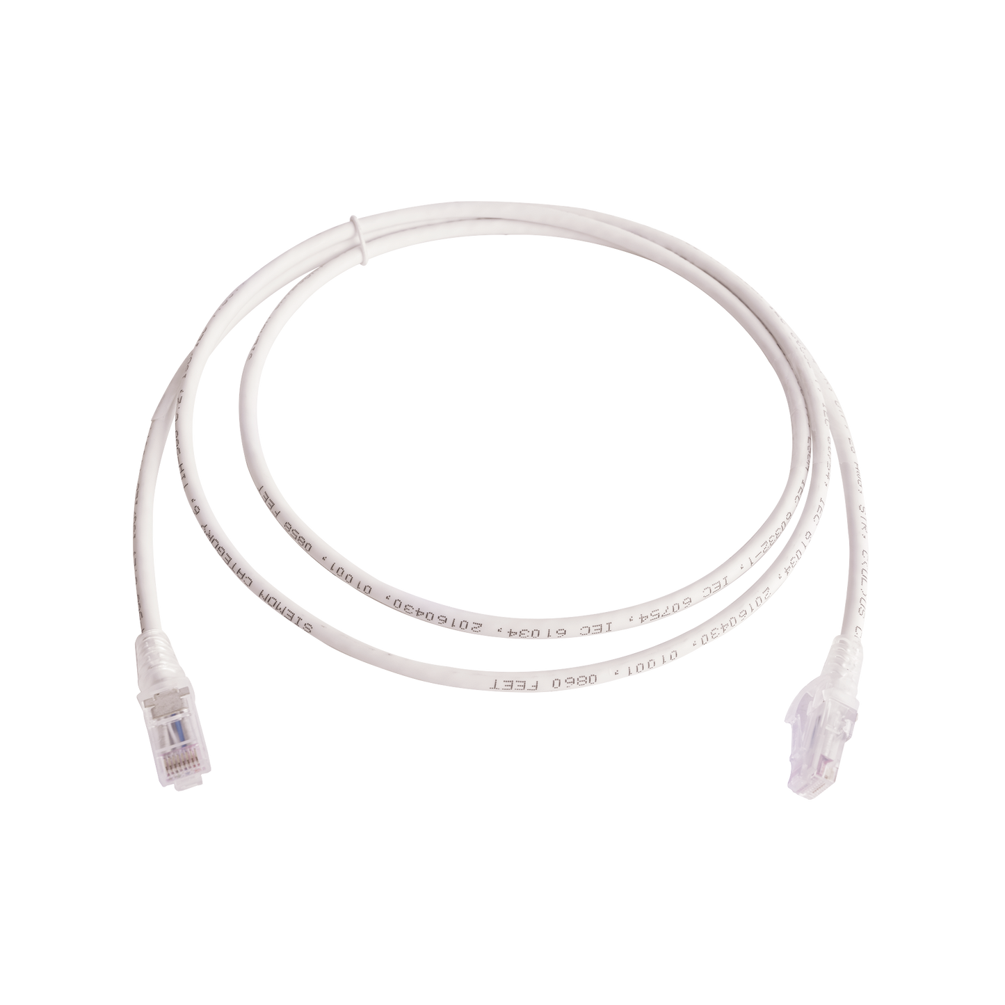 MC6-05-02B - Patch Cord MC6 Modular Cat6 UTP, CM/LS0H, 1.52 Metros (5 Pies), Color Blanco, Versi�n Bulk (Sin Empaque Individual)