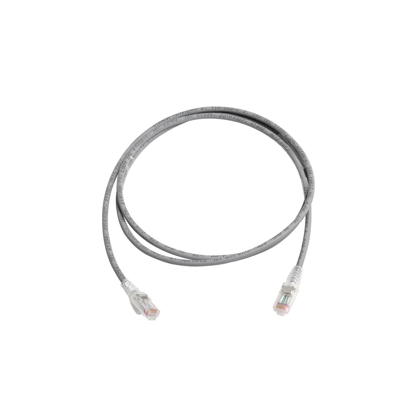 MC6-05-04 - Patch Cord MC6 Modular Cat6 UTP, CM/LS0H, 1.52 Metros (5 Pies), Color Gris