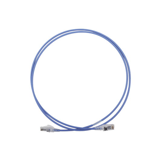 MC6-05-0628 - Patch Cord MC6 Modular Cat6 UTP, CM/LS0H, 1.52 Metros (5 Pies), Color Azul, Di�metro Reducido (28AWG)