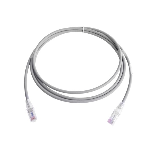 MC6-07-04B - Patch Cord MC6 Modular Cat6 UTP, CM/LS0H, 2.13 Metros (7 Pies), Color Gris, Versi�n Bulk (Sin Empaque Individual)