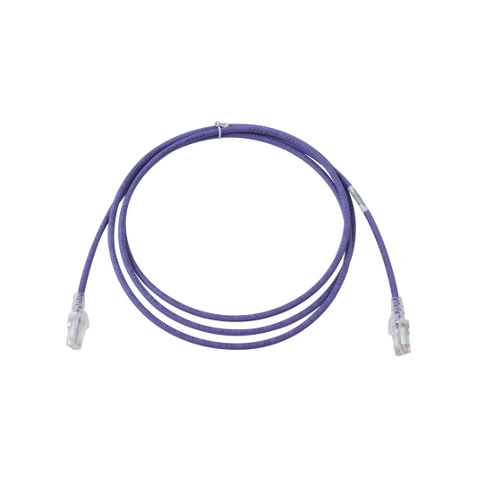 MC6-07-08B - Patch Cord MC6 Modular Cat6 UTP, CM/LS0H, 2.13 Metros (7 Pies), Color Violeta, Versi�n Bulk (Sin Empaque Individual)