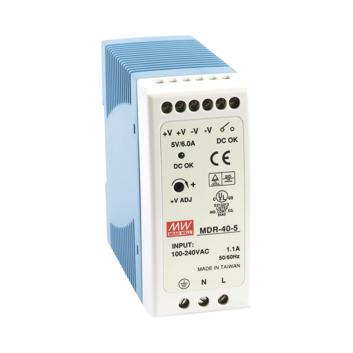 MDR-40-5 - Fuente de poder Industrial Riel Din 5Vcc, 40W
