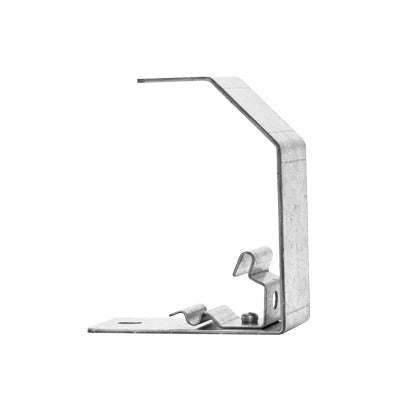 MG-64-161EZ - Estribo de suspensión, suspende charolas de 50 y 100 mm de ancho, acabado Electro Zinc