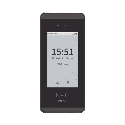 MINI-AC-PLUS Terminal de reconocimiento Facial para 3,000 usuarios / Lector de tarjetas EM / Compatible con ZKBioAccess y ZKBiosecurity