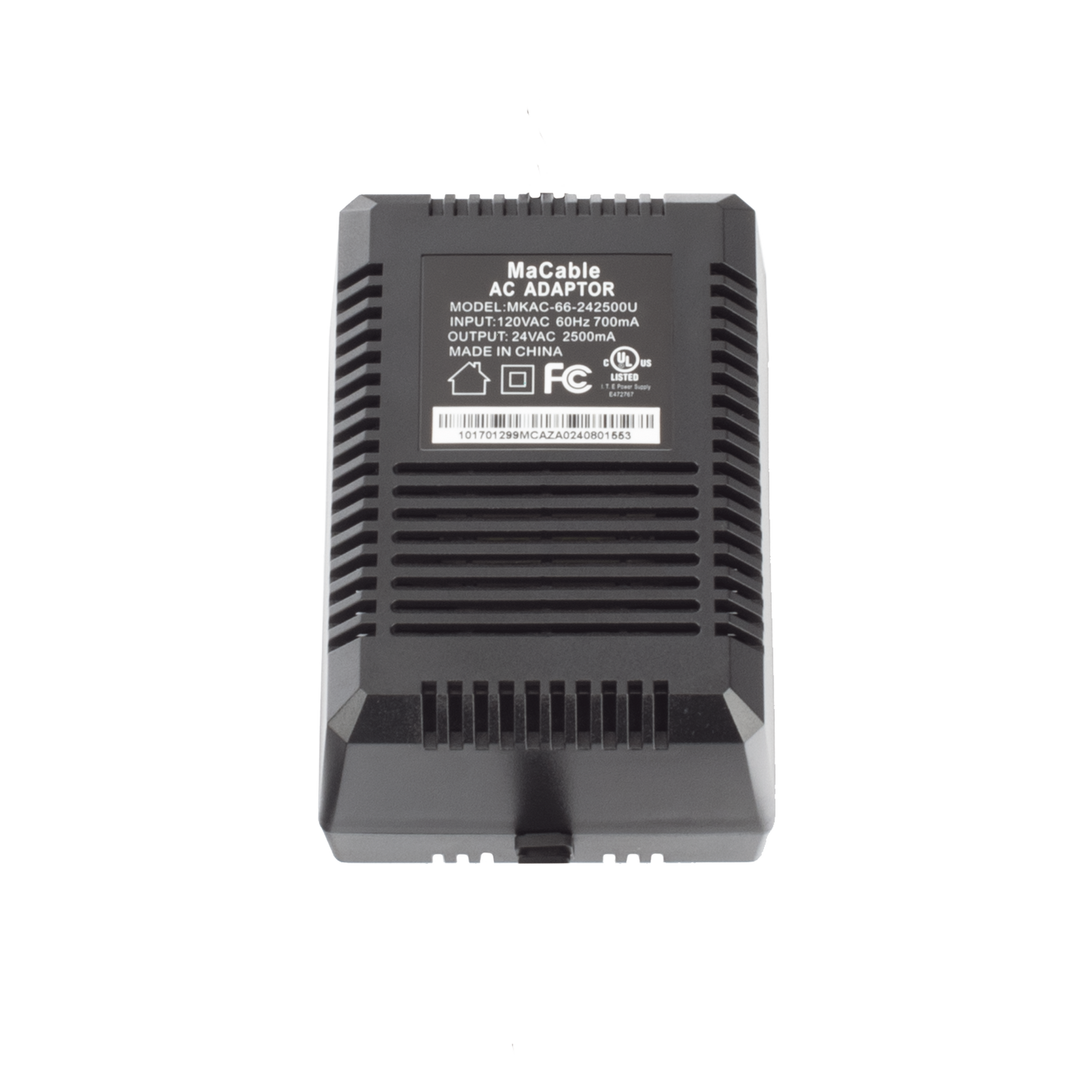 MKAC-66-242500U - Transformador de 24 VCA / 2.5 Amp (60 VA) / Multiples Usos / Recomendado para PTZ TURBOHD e IP / Interior