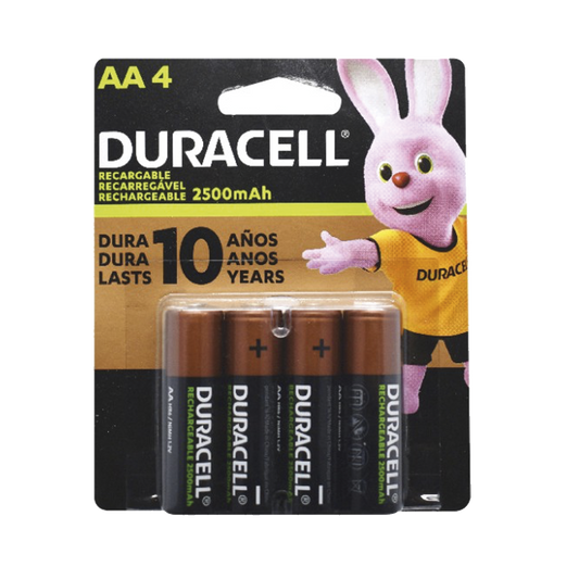 MN1500B4 - Batería Alcalina AA / DURACELL / 1.5 A No Recargable