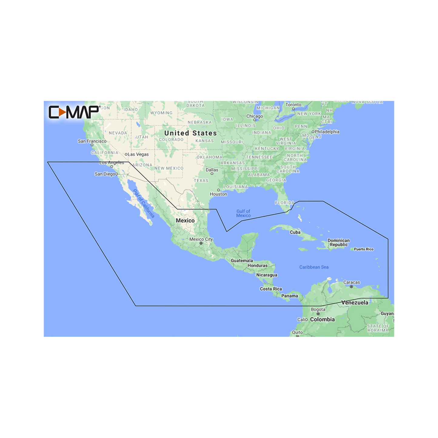M-NA-Y205-MS - M-NA-Y205-MS C-MAP REVEAL América central y el caribe.