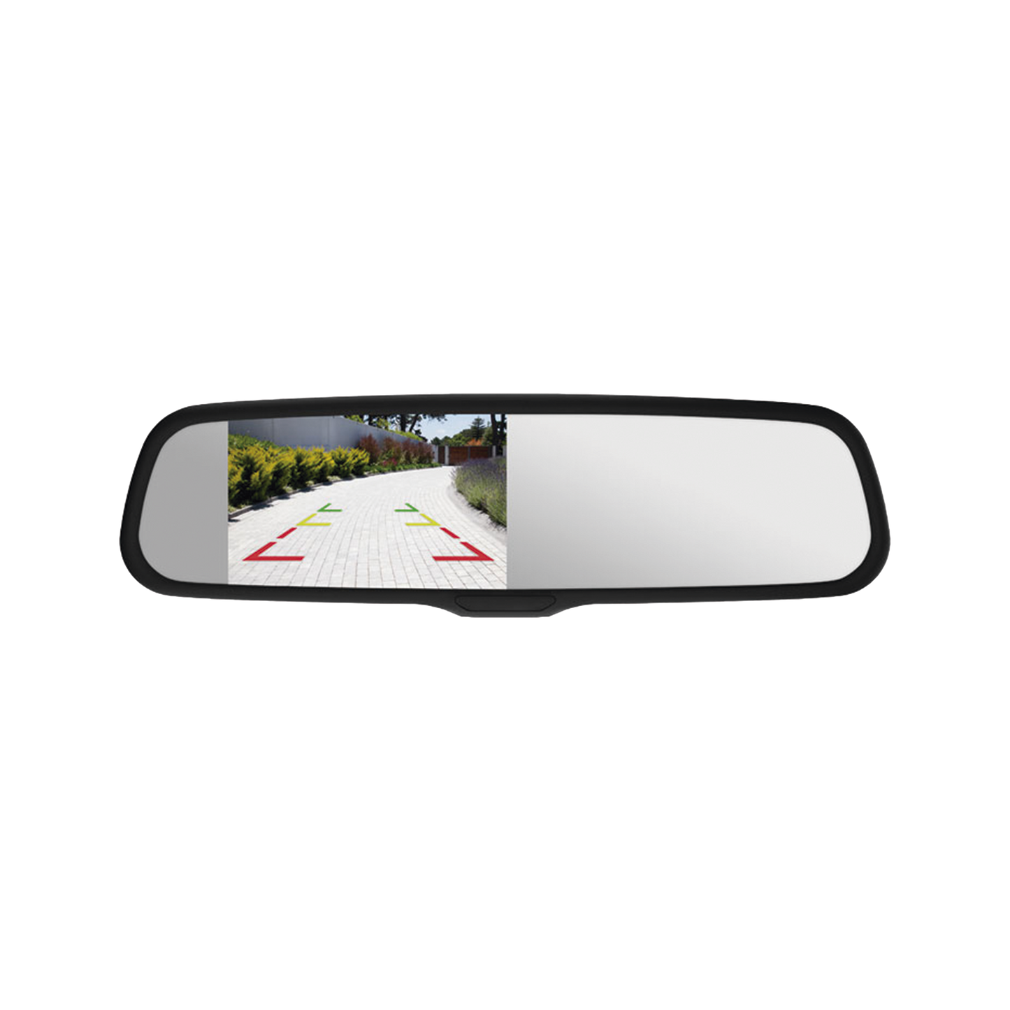 MR-1000 - Espejo retrovisor con Pantalla LCD con atenuación automática cuenta con entradas de video duales