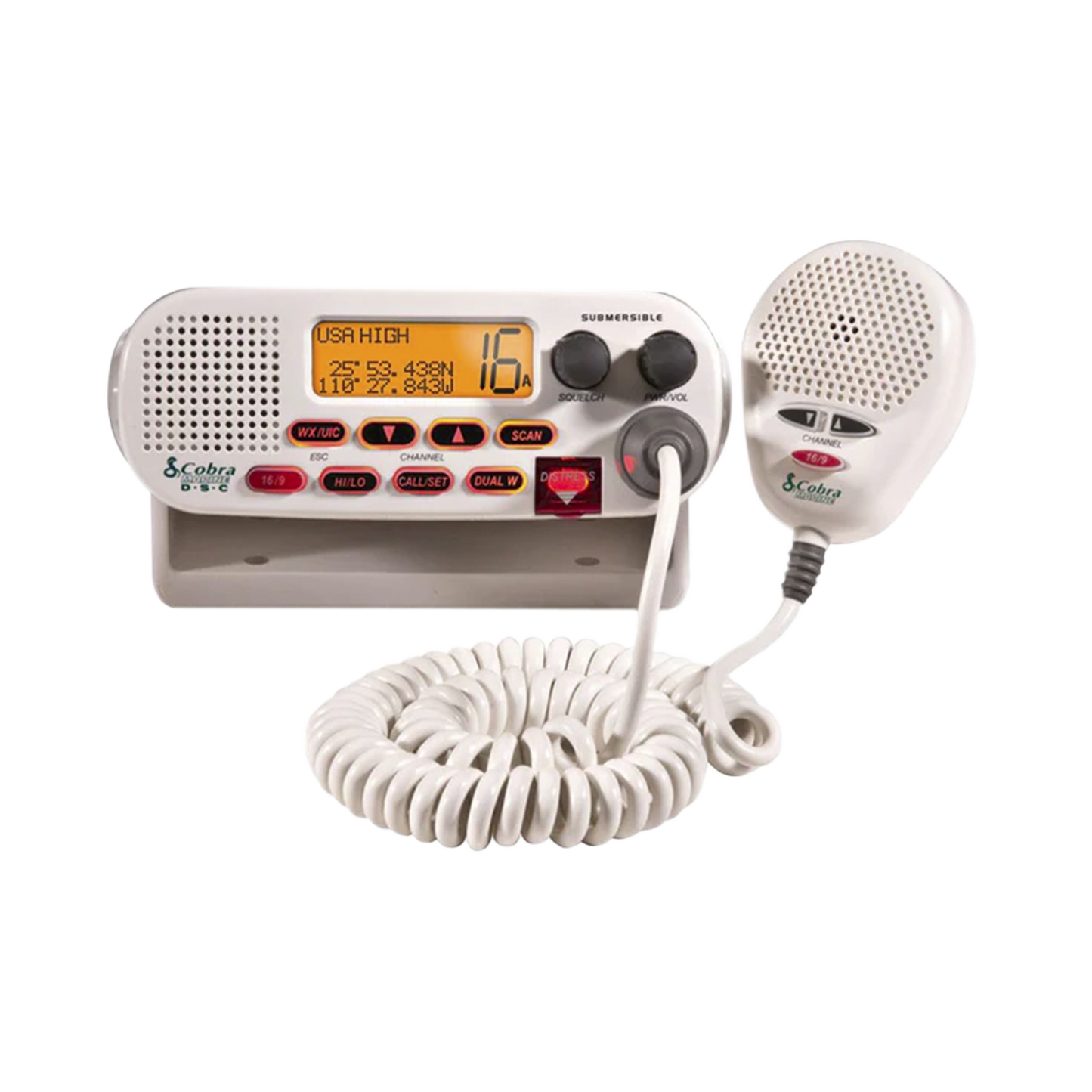 MRF45D - Radio móvil marino VHF clase D con canales Internacionales, de Canadá y Estados Unidos