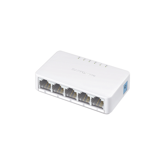 MS105 Switch NO Administrable / Para escritorio /  5 puertos 10/100 Mbps / Diseño Compacto / Plug and Play