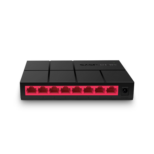 MS108G Switch NO Administrable / Para escritorio / Carcasa de Plástico / 8 puertos 10/100/1000 Mbps / Diseño Compacto / Plug and Play