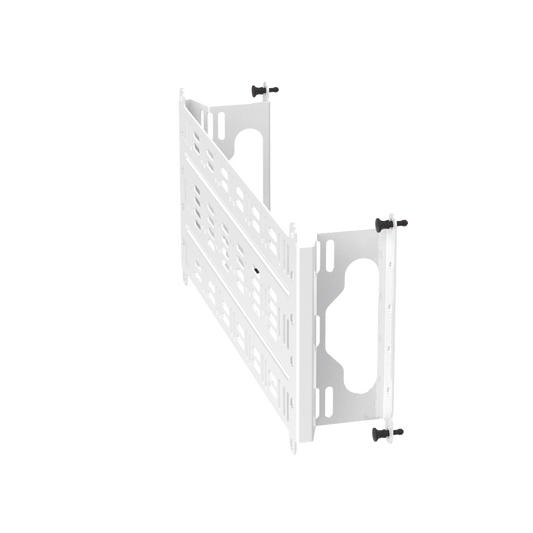MSSHLF - Accesorio Para Montaje de Equipos o Dispositivos en Gabinetes Multipropósito, de Instalación a Presión, de Acero, Color Blanco