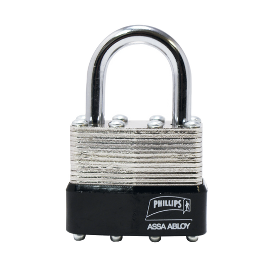 MX2499 Candado Laminado 40 /  Llave Master con 4 Pernos de Combinación /Posee Doble Cerrojo para brindar Mayor Seguridad.