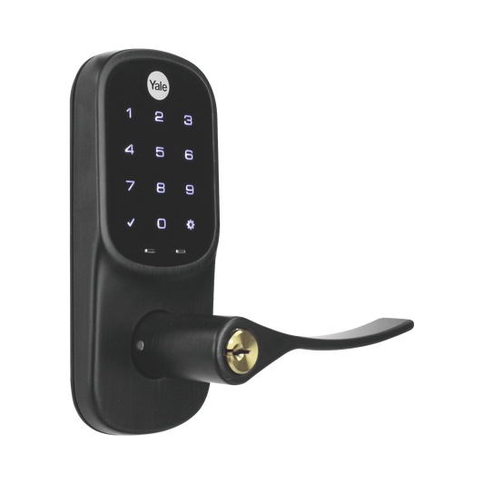 MX89612 - Cerradura  YRL226 con Teclado Táctil y Manija /Smarphone Control Opcional/ bronce Antiguo/ Para puertas de 35 mm a 45 mm de espesor.